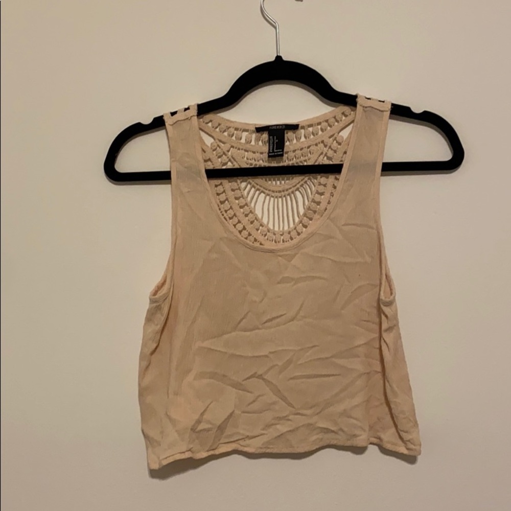 Macrame Back Crop Top
